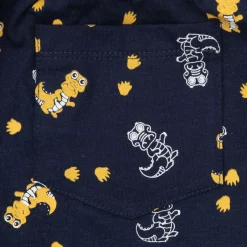 Mawi Short jersey bimbo scuro stampato