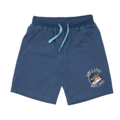 Mawi Short jersey bimbo scuro stampa piccola