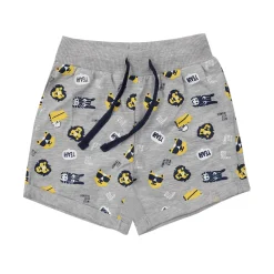 Mawi Short jersey bimbo grigio chiaro stampato