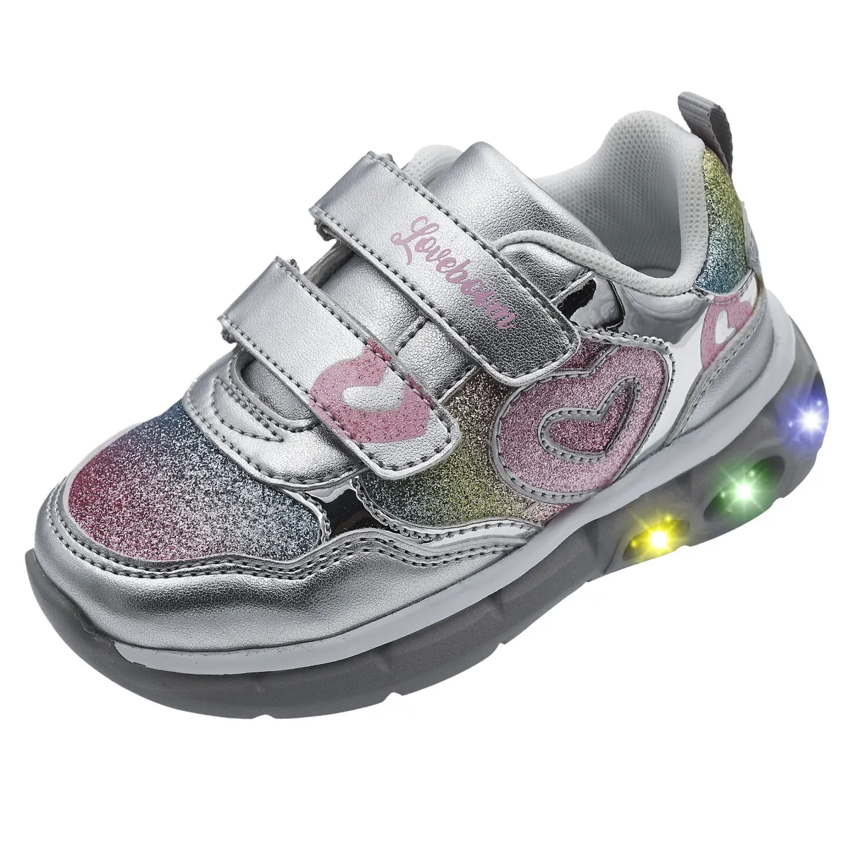 Chicco Sneaker con luci colorate nella suola e doppio strappo