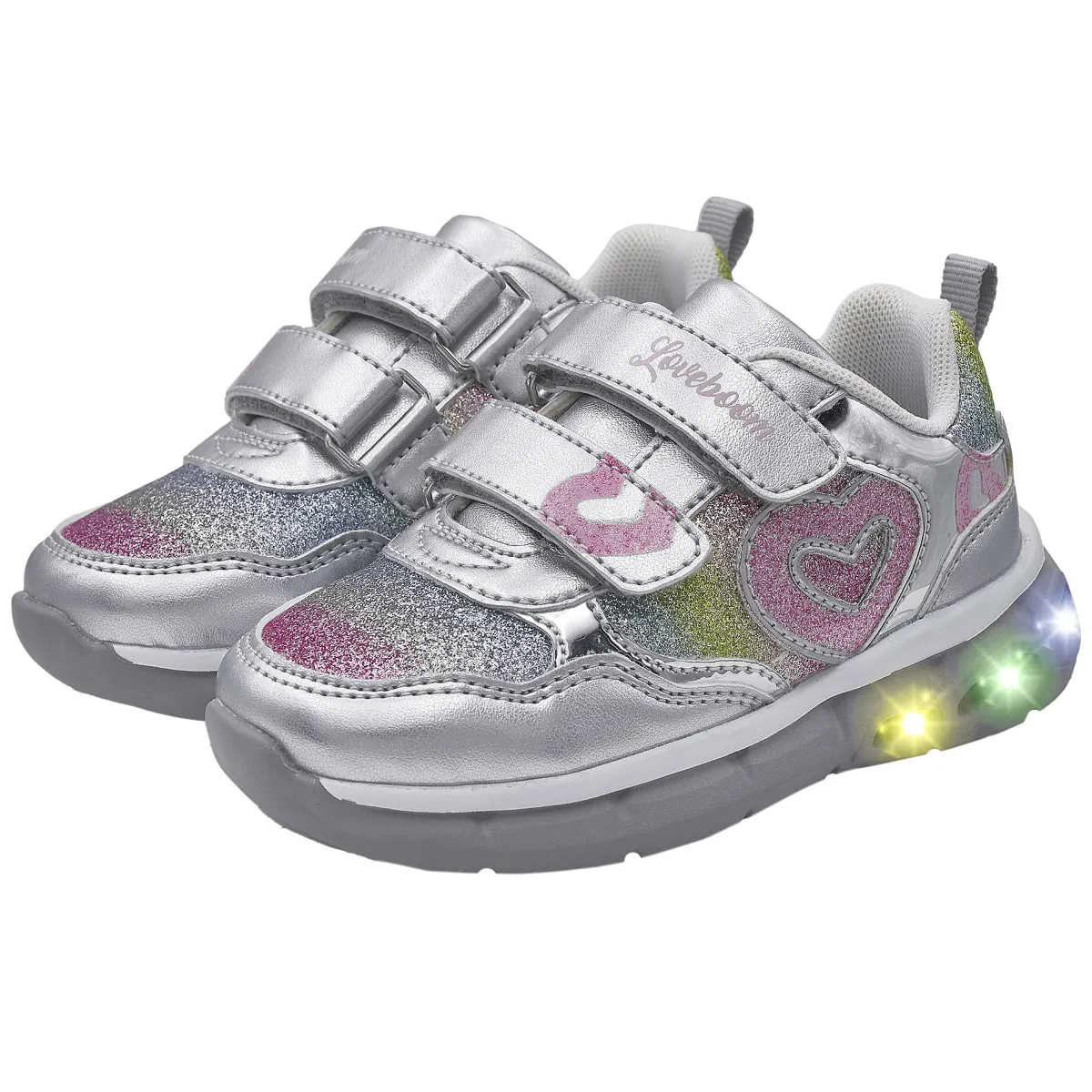 Chicco Sneaker con luci colorate nella suola e doppio strappo
