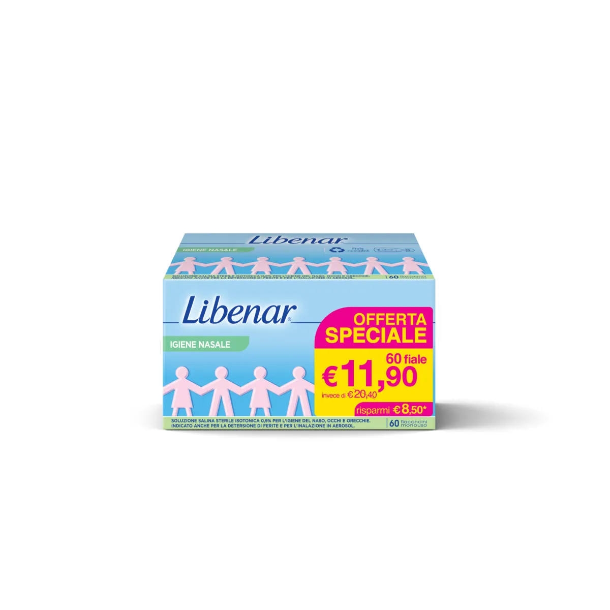 Bambino Libenar Soluzione fisiologica isotonica sterile 60 fiale monodose –
