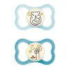 Mam Succhietti air night 16+ silicone bio-circolare conf. doppia verde/blu –