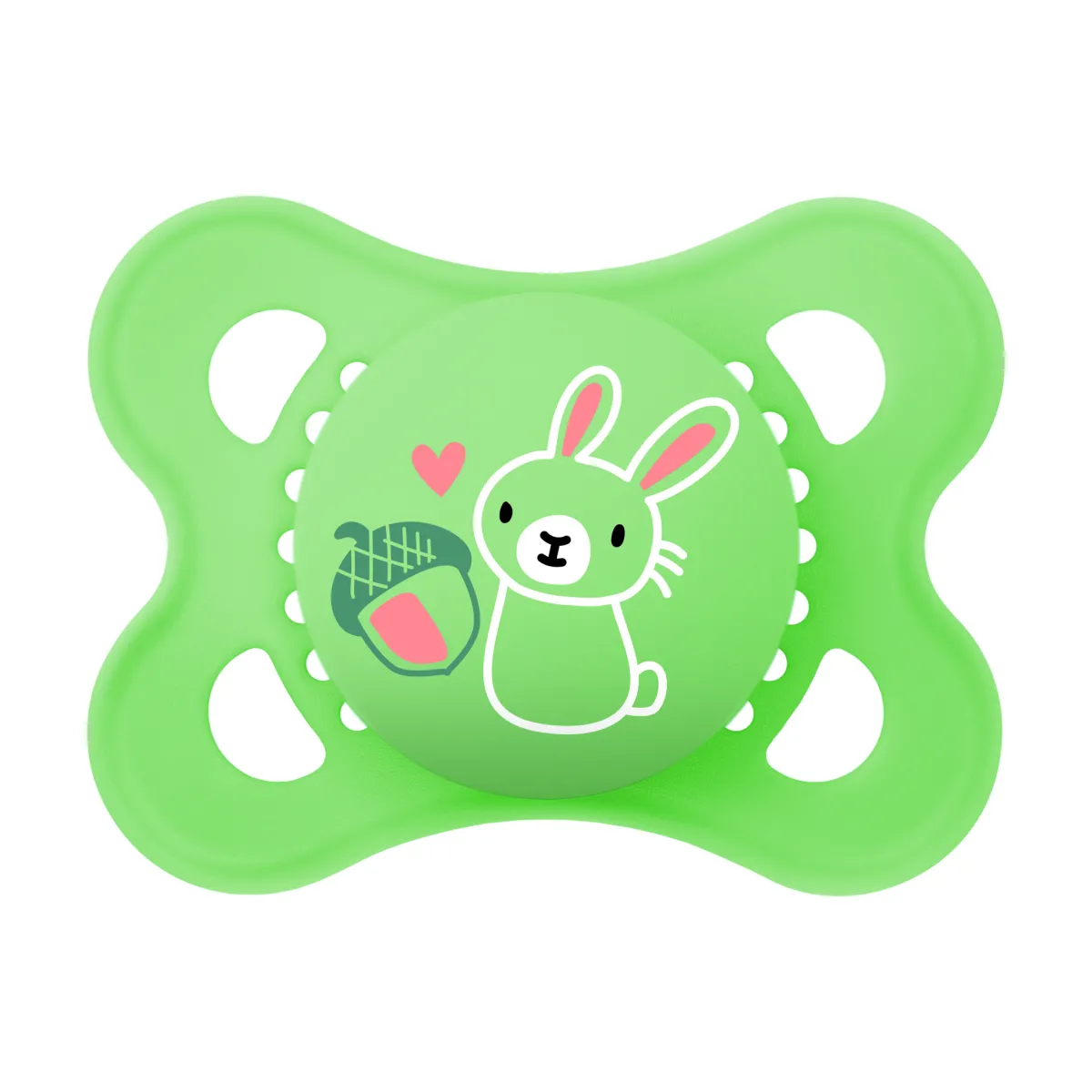 Mam Succhietti original 2-6m silicone bio-circolare conf. doppia verde/beige –