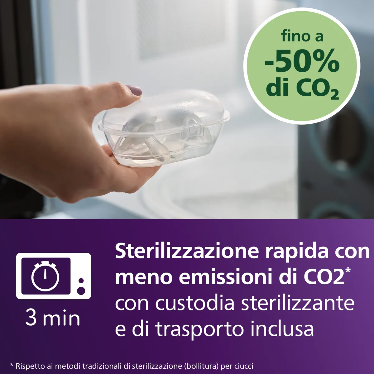 Avent Succhietti ultra start 0-2m day pastello giallo e viola, a base vegetale – set da 2 ciucci – philips