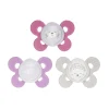 Chicco Succhietto comfort night girl silicone 16-36 mesi 2 pz