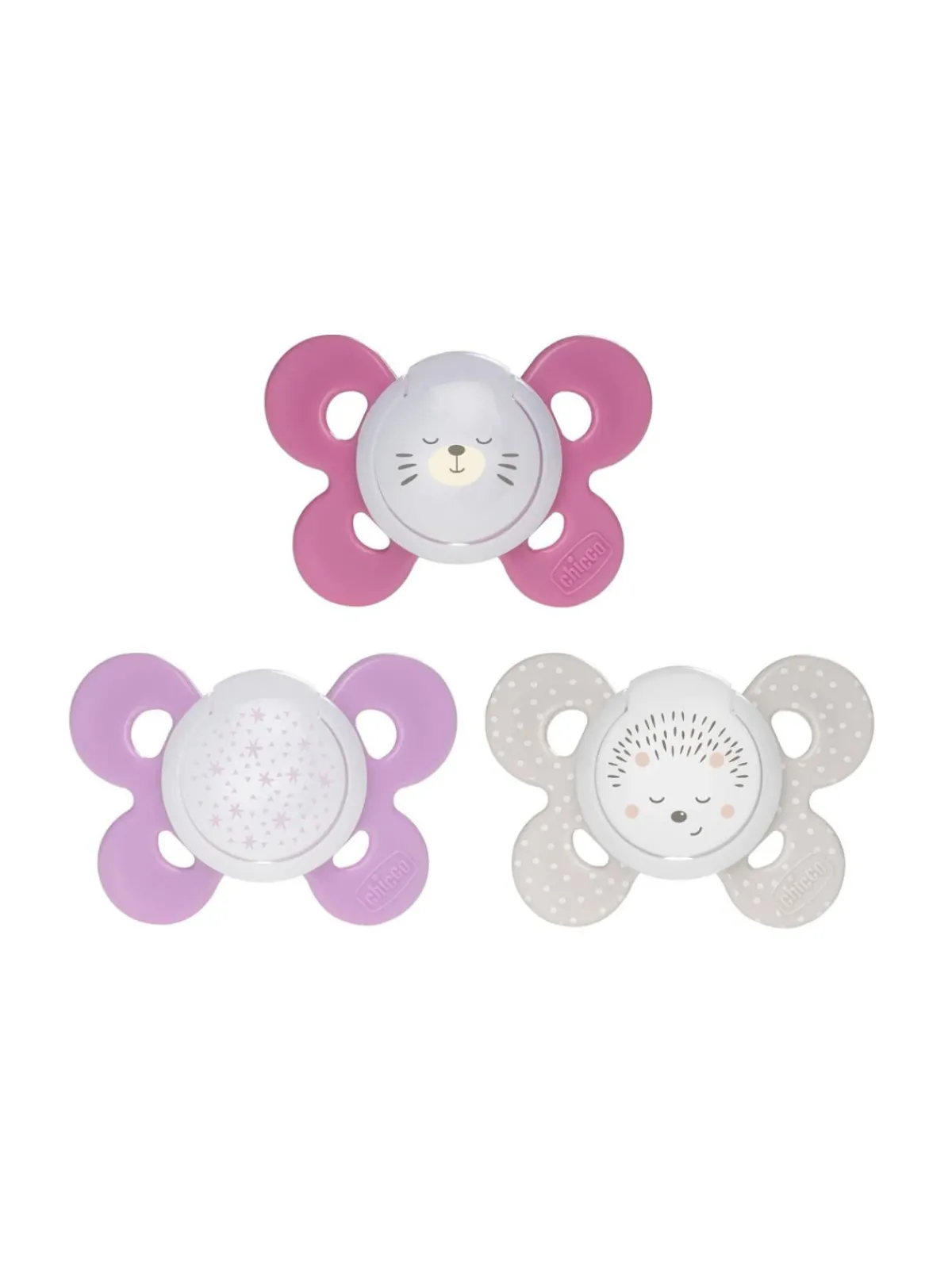 Chicco Succhietto comfort night girl silicone 16-36 mesi 2 pz