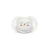 Suavinex Succhietto nuova collezione bonhomia con tettina sx pro.6-18 mesi. decoro civetta bianco