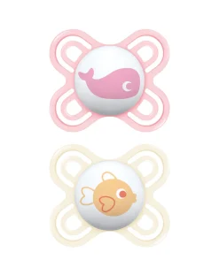 Mam Succhietto perfect start 0-2m silicone bio-circolare conf.singola colori assortiti rosa e panna –