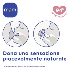 Mam Succhietto perfect start 0-2m silicone bio-circolare conf.singola colori assortiti rosa e panna –