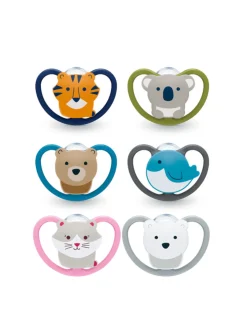 Nuk Succhietto space silicone 6-18 m colori assortiti