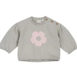Chicco Sweat shirt con fiorellone rosa –