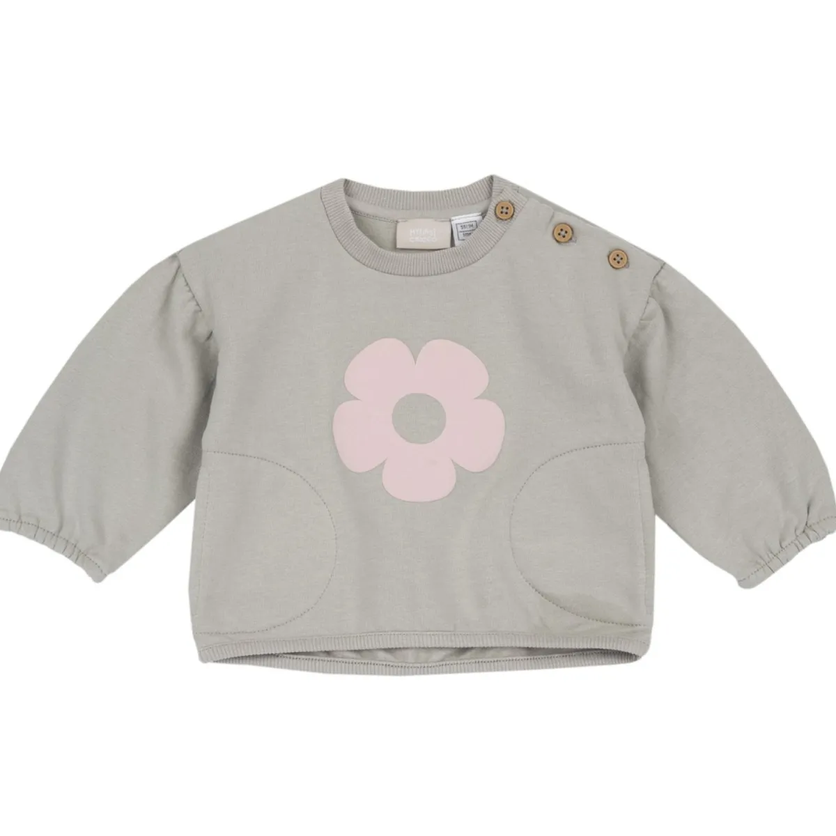 Chicco Sweat shirt con fiorellone rosa –