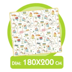 Baby Smile Tappetone double face 180×200 cm – morbido e sicuro per bambini