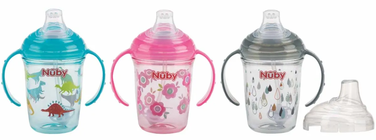Nuby Tazza in tritan™ con beccuccio morbido no-spill – 240ml – 6m+