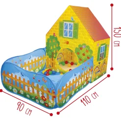 Sun&Sport Tenda casetta con giardino e 30 palline