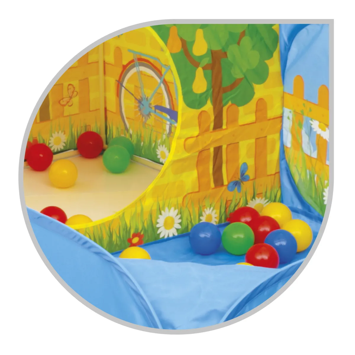 Sun&Sport Tenda casetta con giardino e 30 palline