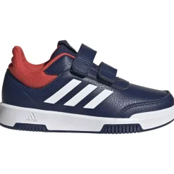 Adidas Tensaur sport blu bande bianche tocco rosso –
