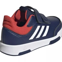 Adidas Tensaur sport blu bande bianche tocco rosso –