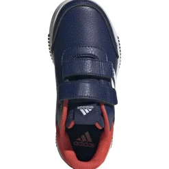 Adidas Tensaur sport blu bande bianche tocco rosso –