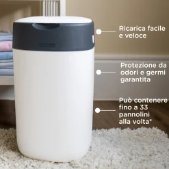 Sangenic Tommee tippee twist and click cestino per pannolini avanzato verde
