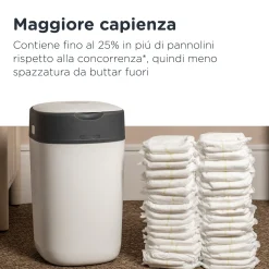 Sangenic Tommee tippee twist and click cestino per pannolini avanzato verde