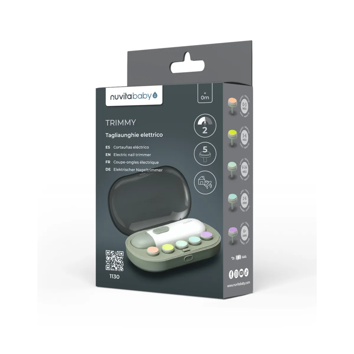 Bambino Nuvita Trimmy tagliaunghie elettrico 1130 –