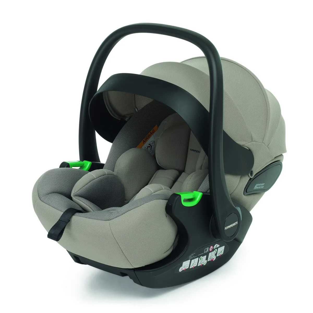 Foppapedretti Trio divo sport + seggiolino rek desert+ adattatore –