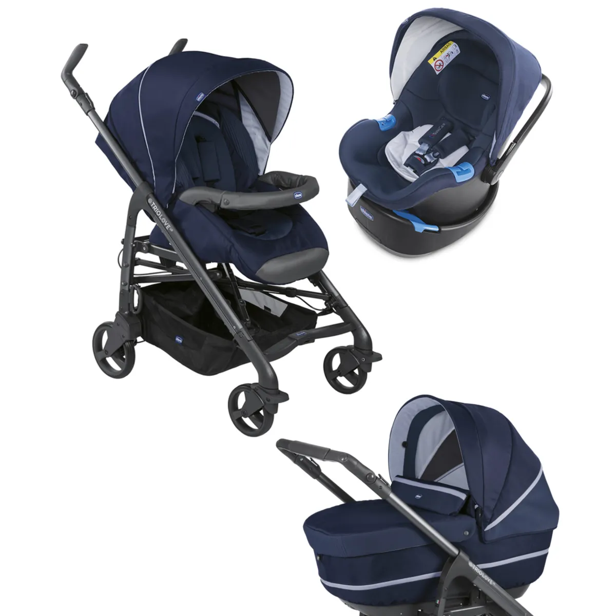 Chicco Trio love up india ink con oasys up + bebècare