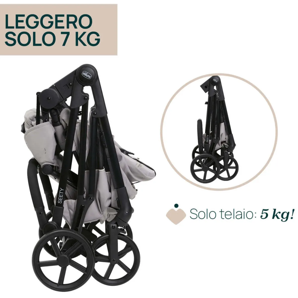 Chicco Trio seety florence beige con kory essential