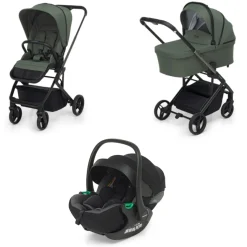Foppapedretti Trio tictoc olive + seggiolino rek black+ adattatore –