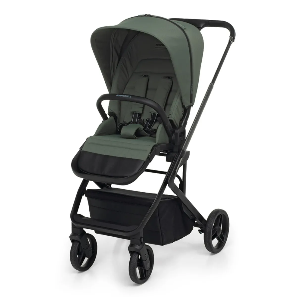 Foppapedretti Trio tictoc olive + seggiolino rek black+ adattatore –