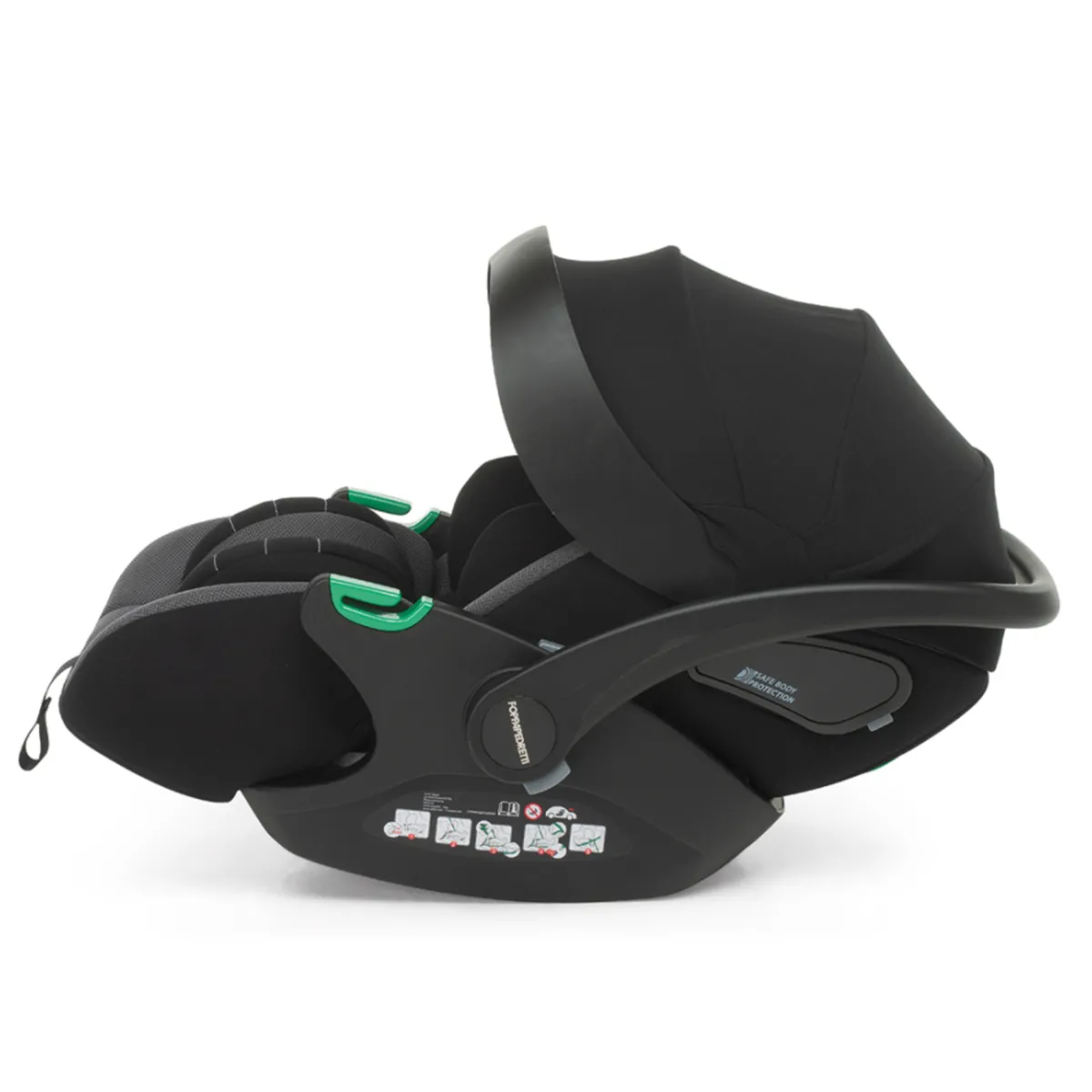 Foppapedretti Trio tictoc olive + seggiolino rek black+ adattatore –