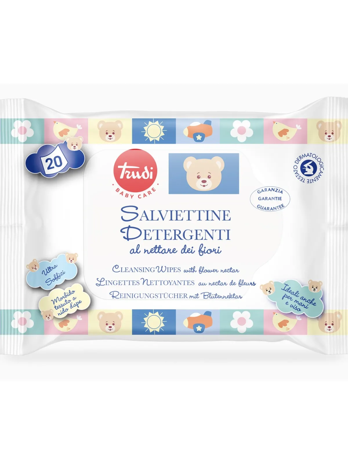 Bambino Trudi Baby Care salviettine detergenti al nettare dei fiori 20 pz