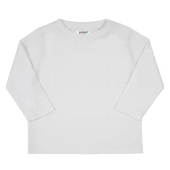 Mawi T-shirt basic manica lunga bimbo bianca