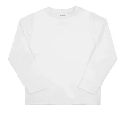 Mawi T-shirt basic manica lunga bimbo bianca