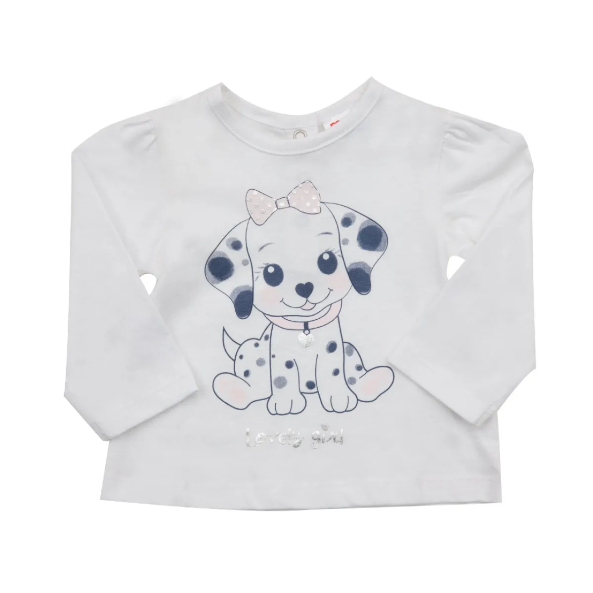 Mawi T-shirt bimba bianca stampata