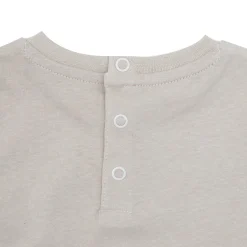 Mawi T-shirt jersey manica lunga bimbo beige stampata