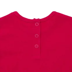 Mawi T-shirt manica lunga bimba rossa stampata