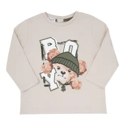 Mawi T-shirt manica lunga bimbo cagnolino