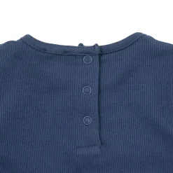 Mawi T-shirt manica lunga da bambina scuro costina