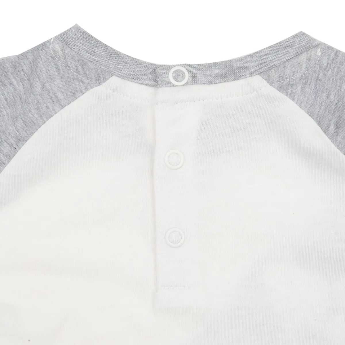 Mawi T-shirt maniche lunghe bimbo grigio/panna stampata