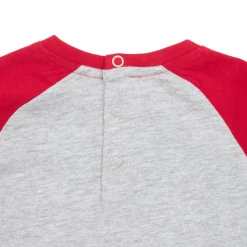 Mawi T-shirt maniche lunghe bimbo /rosso stampata