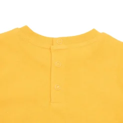 Mawi T-shirt maniche lunghe bimbo gialla stampata