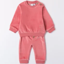 Mignolo Tuta jogging ciniglia rosa