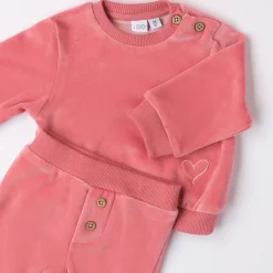 Mignolo Tuta jogging ciniglia rosa