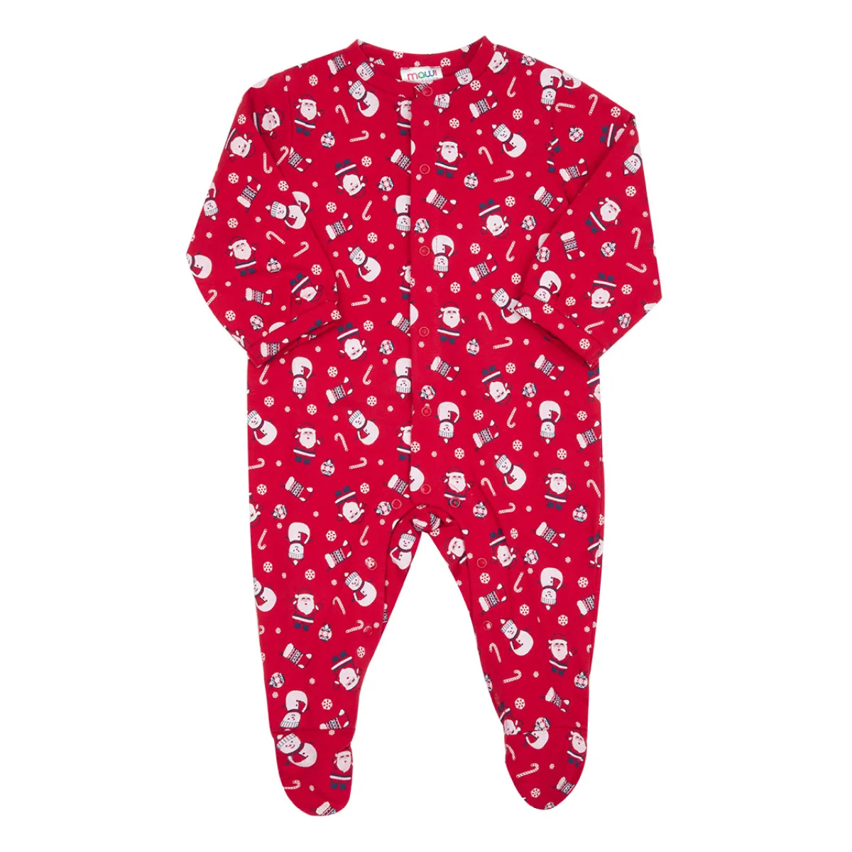 Mawi Tutina con bottoni unisex rossa “christmas”