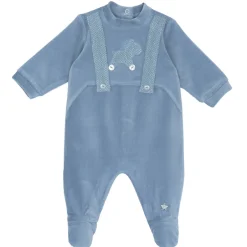 Chicco Tutina girocollo in ciniglia a coste con cavallino –