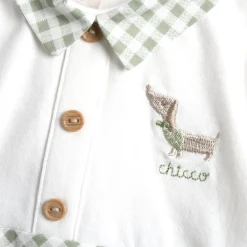 Chicco Tutina in cotone leggero, con apertura sulla schiena ideale per primavera e autunno