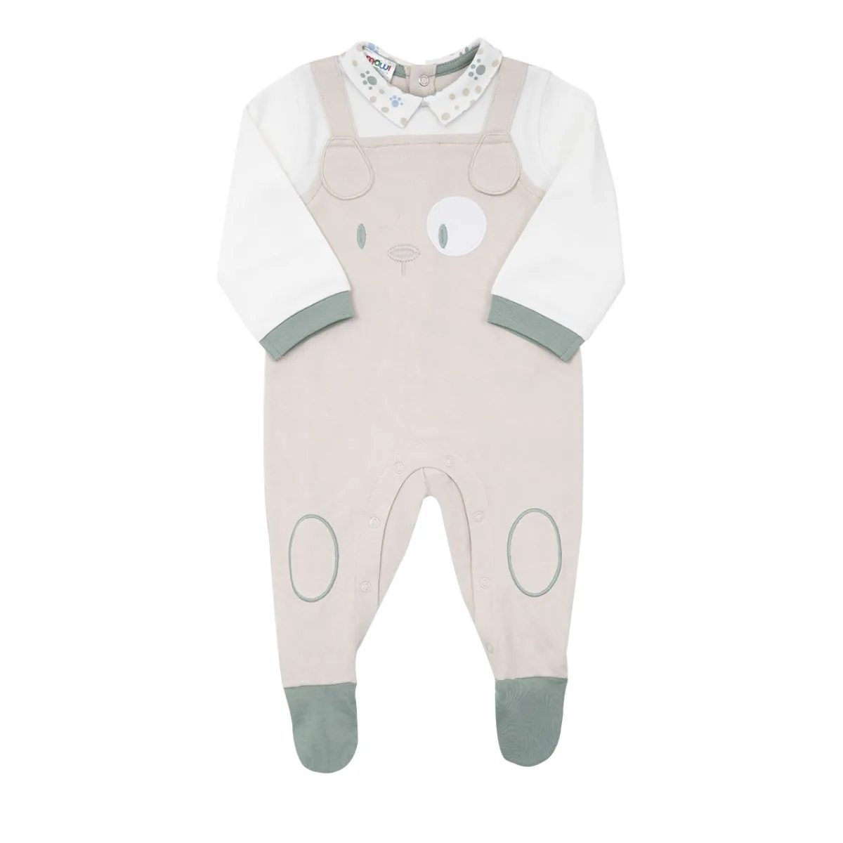 Mawi Tutina interlock bimbo finta salopette beige